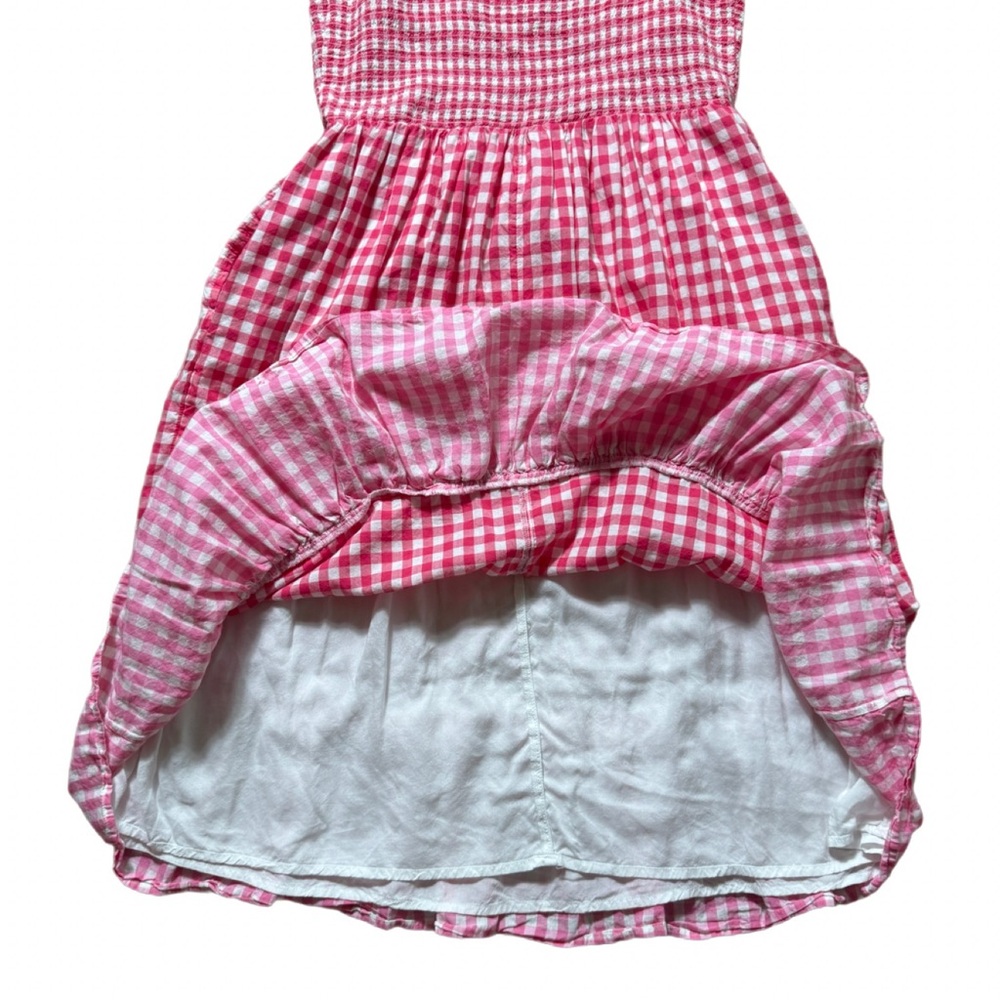 Smocked Pink Gingham Coastal Cowgirl Dress Draper James Sz Medium EUC - Picture 9 of 14
